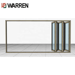 101*35 folding door with Sobinco Hardware and warren glass factory sale