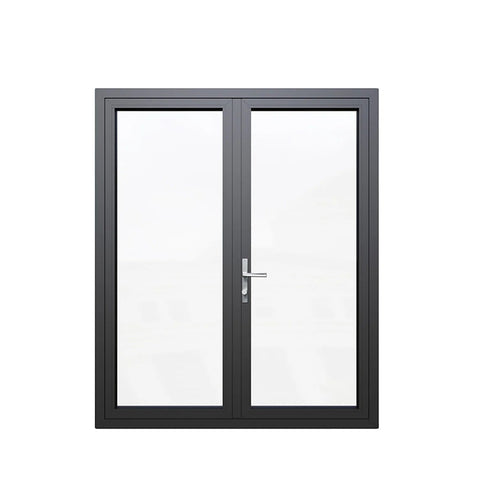 windows 48x80 Inch Aluminum Casement Exterior French Door Prehung
