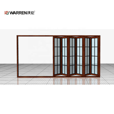 16 x 8 ft folding door patio glass waterproof folding door