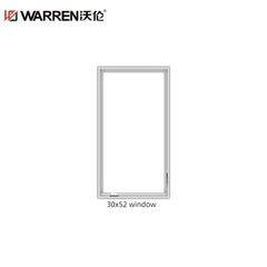 WDMA 30x52 Window Aluminium Panel Window Outward Opening Triple Panel Glass Window