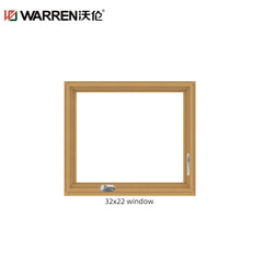 WDMA 35x47 Window Standard Double Glazed Windows Aluminum Top Hung Casement Windows