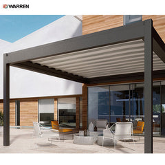 Warren luxury outdoor remote control system aluminum patio pergola