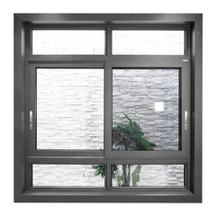 76x36 Aluminum patio glass sliding window color customized good quality for sale