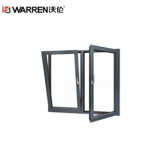 36x60 Push-out Casement Aluminium Double Glass Brown Single Hung Window For Sale