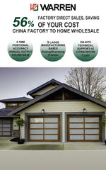 Warren 16x7 garage door garage door opener kit roll up screen for garage door