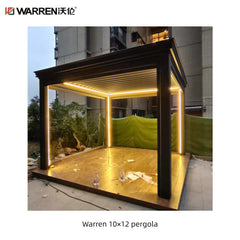 Warren 10x12 deck pergola with aluminum alloy waterproof roof