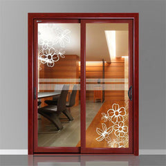 High Quality Commercial Double Glass Slide Cavity Lock Hook Type Sliding Door on China WDMA