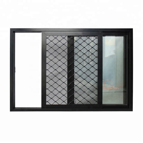 WDMA Thermal Break Aluminium Windows and Doors Manufacture Custom Aluminum Grill Glass Sliding Windows with Mosquito Net