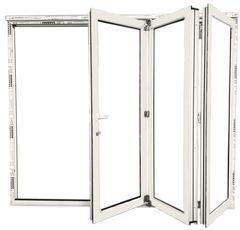 High quality aluminum folding glass patio door with good price on China WDMA