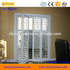 High quality upvc bifold louvre doors, plantation shutters on China WDMA