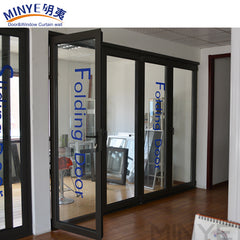 High tightness double glazed exterior bifold patio door aluminum doors on China WDMA