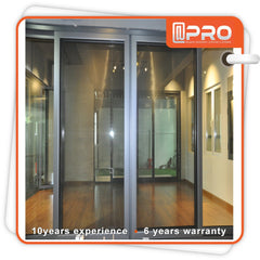 Hot sale aluminium sliding glass door handles used made with security screen in Guangzhou on China WDMA