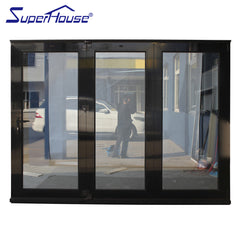 Impact resistance door aluminum folding glass doors on China WDMA