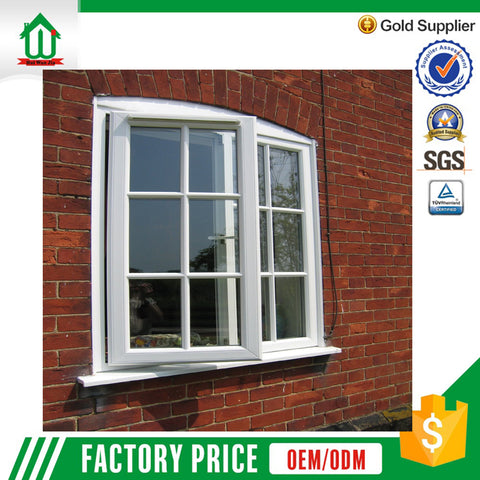 Kitchen white casement american style pvc windows on China WDMA