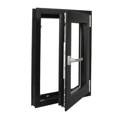 Low-E glass frame aluminum casement window hinged window price on China WDMA