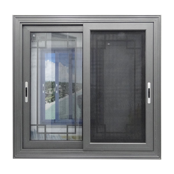 Manufacturer supplier aluminum frame window sliding window for hotel installation with handle and lock on China WDMA