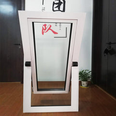 Middle opening window vertical center pivot open windows with aluminum frame