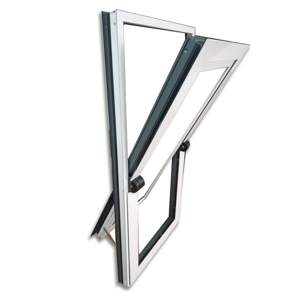 Middle opening window vertical center pivot open windows with aluminum frame