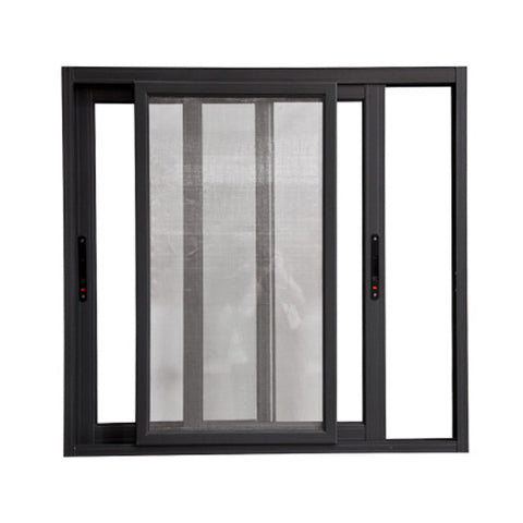 NFRC CE standard Factory power coated fire rated double tempered insulated glass Aluminum Sliding Window on China WDMA