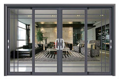 New Model Aluminum Glass Doors Balcony Slim Aluminum Sliding For Entrance Frame-less Folding Door on China WDMA