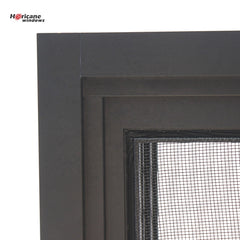 New design double glazed slide aluminium frame sliding frosted glass window with mosquito net on China WDMA