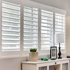 New style factory directly provide bi fold plantation shutters windows on China WDMA