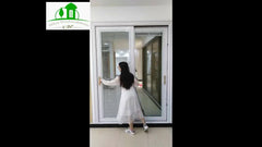 New style aluminum profile sliding glass doors sale with reasonable price on China WDMA