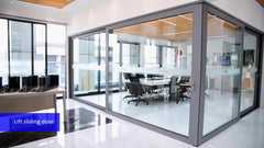 Wind powder 3 track glass aluminum sliding door used in home on China WDMA