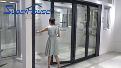 Commercial used partition folding doors with internal blinds on China WDMA