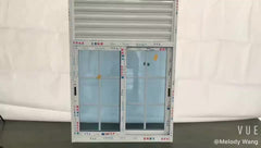Teeyeo aluminum sliding french type window with ventilator lover on China WDMA