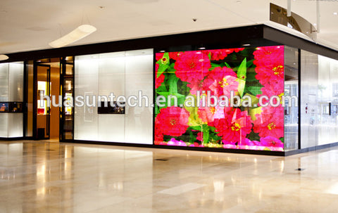 Outdoor P6 Clear LED Screen For Shop Windows Advertising on China WDMA