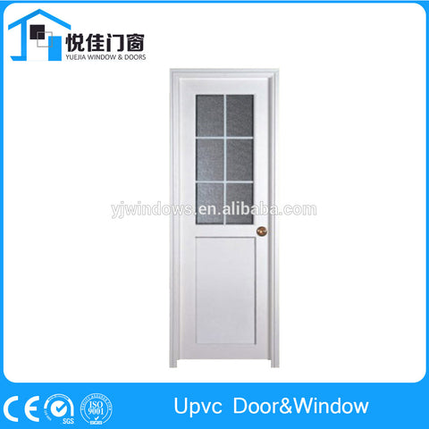 Popular design white french doors upvc casement door commercial price on China WDMA