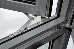 Powder coated aluminum Casement window sash with seamless technology on China WDMA