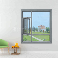 ROGENILAN 100 series New thermal break style casement windows with germany hardware on China WDMA