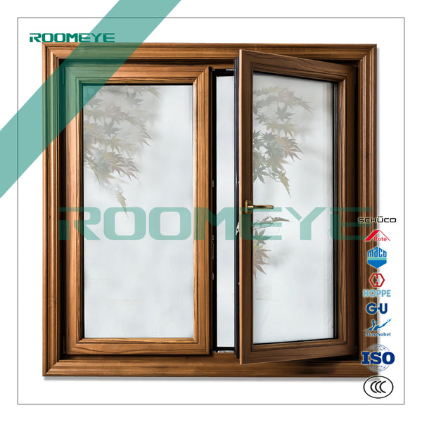 ROOMEYE alu-wood hinged window tilt and turn window on China WDMA