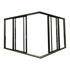Roomeye aluminum glass corner sliding door on China WDMA