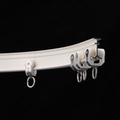 Silent Manual Al6063 Window And Accessories Heavy Duty System Ceiling Double Curtain Track on China WDMA