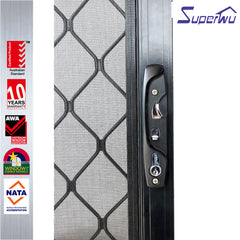 Strong Quality standard aluminum burglar proof sliding glass doors on China WDMA