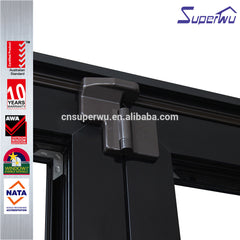 Superwu Australian Standard AS2047 AS/NZS2208 AS1288 aluminum exterior glass folding door on China WDMA