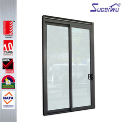 Superwu aluminum bathroom room sliding glass door on China WDMA