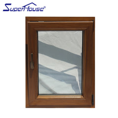 Swing opening type doors and windows aluminum clad wood tilt and turn window for luxury house on China WDMA
