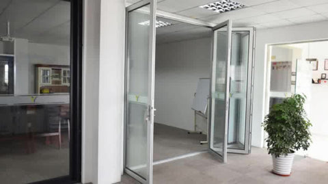 Exterior folding doors double glass/Aluminium double glazed windows and doors comply with Australian & New Zealand standards on China WDMA