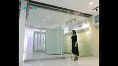 stainless steel folding glass door system, sliding folding door on China WDMA