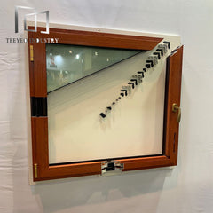 Teeyeo American style aluminum frame casement awing window with tinted glass on China WDMA