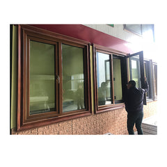 Thermal break casement security window tempering glass casement windows for nigeria on China WDMA