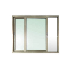 Thermal break double glass aluminum frame horizontal slider window on China WDMA