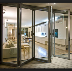Top selling High quality aluminum folding glass patio door with good price on China WDMA