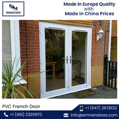 Triple Glazing PVC French Door at Least Price on China WDMA