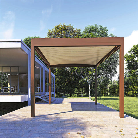New Garden House Bioclimatic Price Motorized Roof Shade Pergola Aluminum Outdoor Pergola
