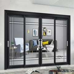 Aluminum Sliding Doors Prices 20% Discount Soundproof Triple Glaze Glass Doors Sliding For home Sliding Doors Exterior